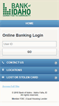 Mobile Screenshot of bankofidaho.mobi