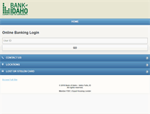 Tablet Screenshot of bankofidaho.mobi